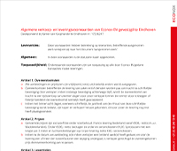 Algemene verkoop- en leveringsvoorwaarden