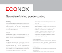 Garantieverklaring poedercoating