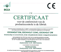 CE certificaat Eeckhout EW, CONC en DW