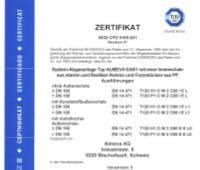 TUV certificaat Almeva