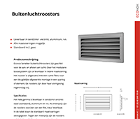 Buitenluchtrooster LR