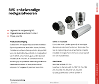 Enkelwandig rvs rookgasafvoer
