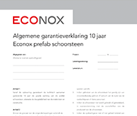 Garantieverklaring prefab schoorsteen
