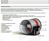 Ronde brandklep CR2