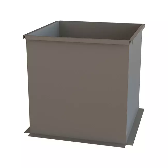 Alfa Compact alu plakplaat dak hoogte 400mm (geisoleerd)