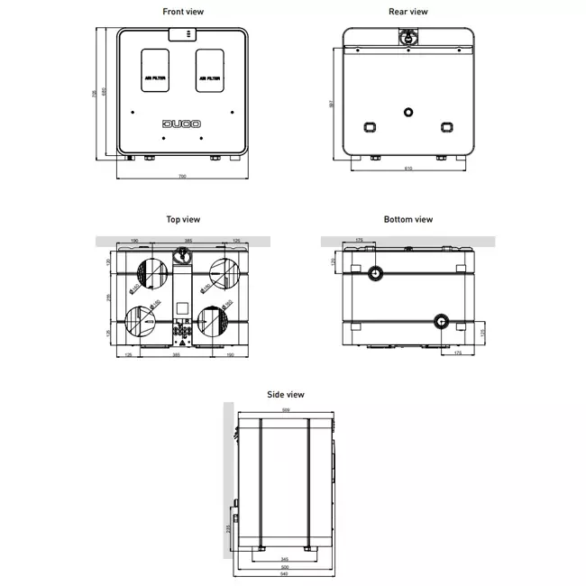 Duco WTW DucoBox Energy Comfort D325