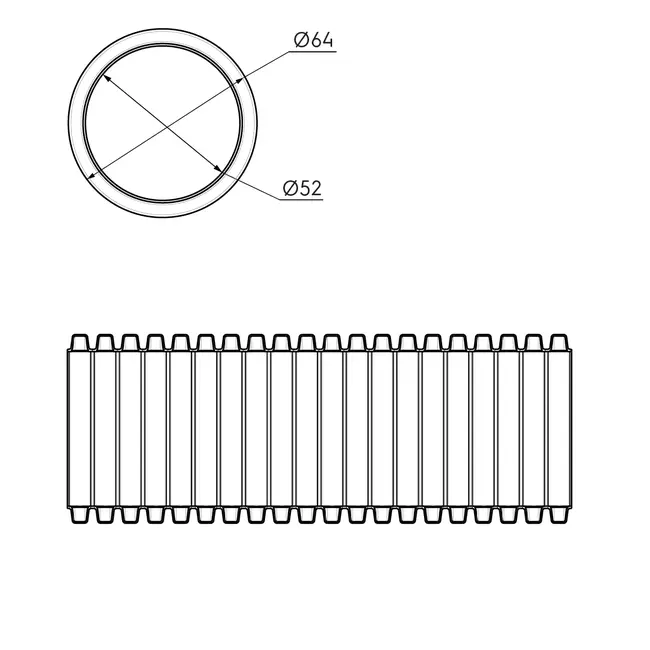Ubbink Air Excellent 50m 23C flexibel 63 52 antimicrobiële