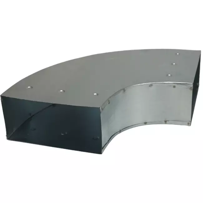 Bocht 90 graden 170x80 mm horizontaal tbv instortkanaal