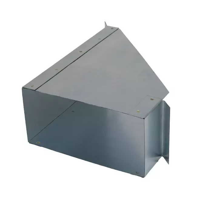 Zijaansluiting 170x80 mm 45 graden voor rechthoekig instortkanaal