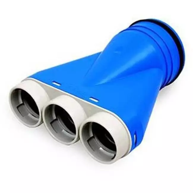 Réducteur Vent-Axia Uniflexplus 3 x Ø69mm et embout Ø125mm