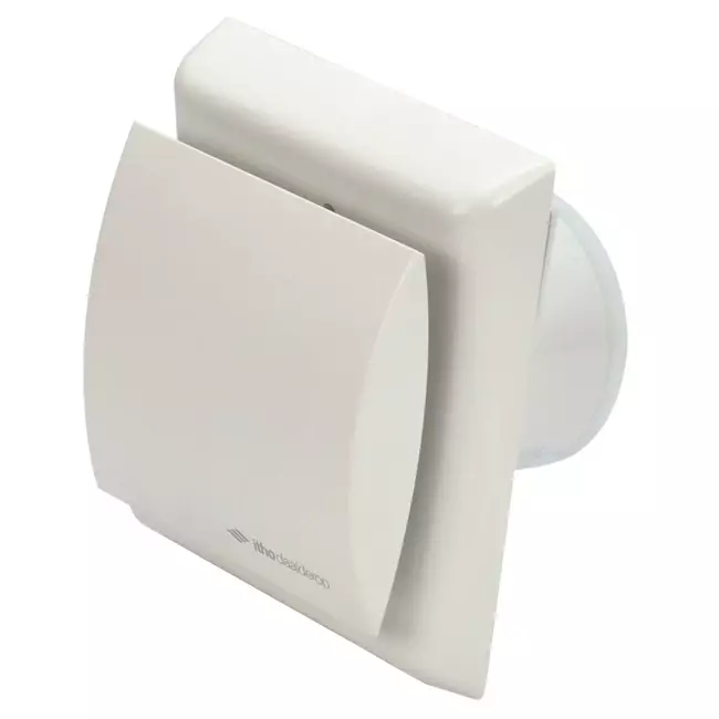 Itho Daalderop Badkamerventilator Ø 100 mm- wit met timer BTV-N201 T