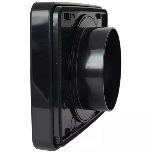 Vmc salle de bain Vent-Axia Lo-Carbon iQ de design plat NOIR Ø 100 - 125 mm