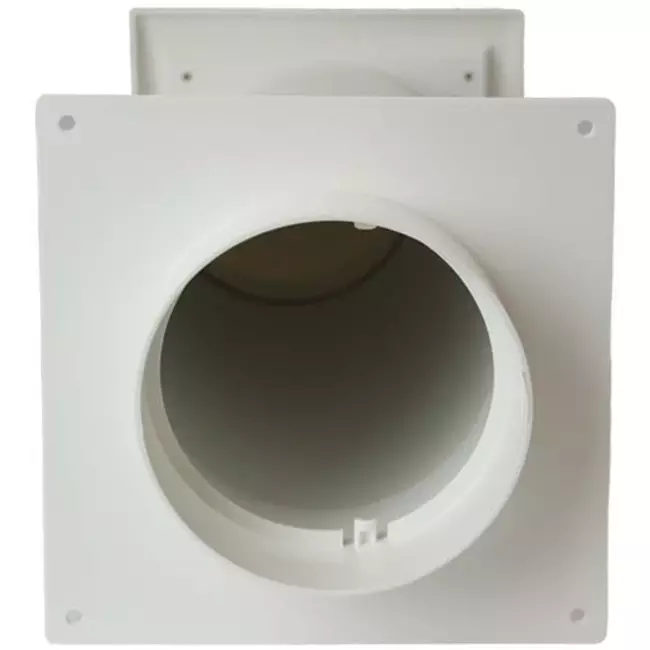 Geveldoorvoer SPK4 Ø125mm met beweegbare lamellen