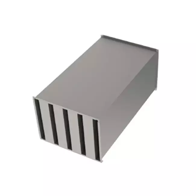 Silencieux rectangulaire L = 500 x l = 200 x H = 600 (1 coulisse)