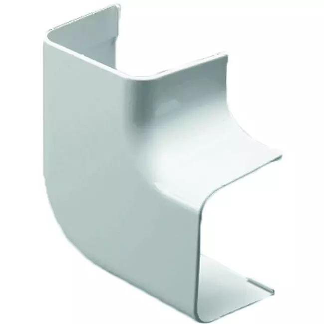 Climaplus airco leidinggoot Plattebocht 70x55mm RAL 9010 WIT