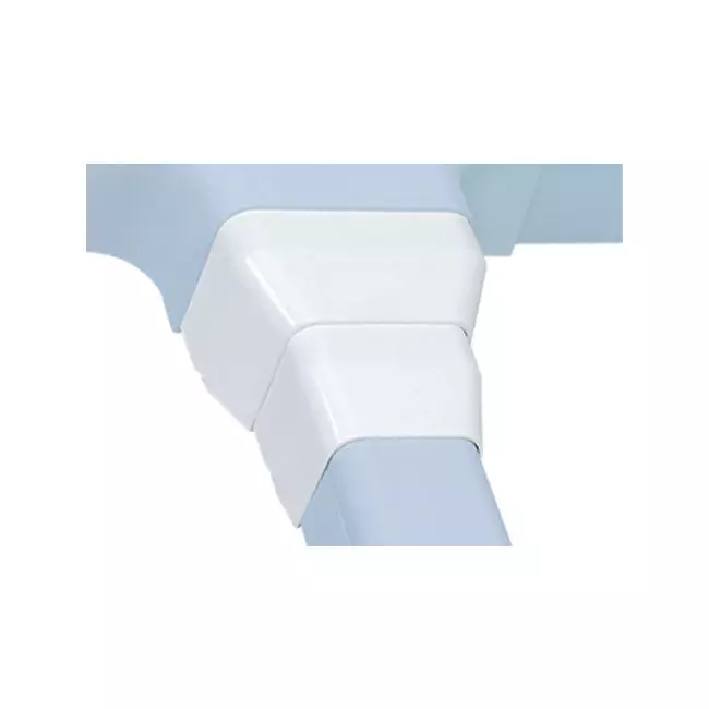 Climaplus airco leidinggoot Reductor van 125x75 naar 90x65mm RAL9010 WIT