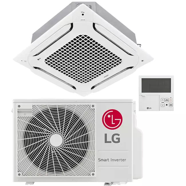 LG Cassette airco met afdekplaat UT30F-Compact R32 8,0 kW set