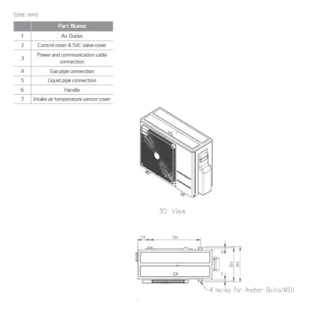 LG Cassette airco met afdekplaat UT30F-Compact R32 8,0 kW set