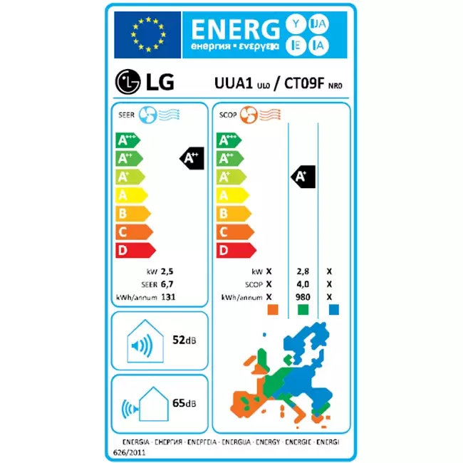 Climatiseur à cassette LG Inverter avec plaque de recouvrement CT09F R32 2.5 kW