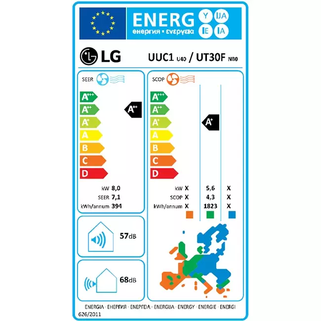 LG Climatiseur à cassette avec plaque de recouvrement UT30F-S R32 8.0 kW set
