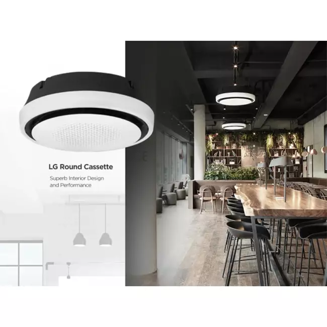 Climatiseur LG Cassette ROUND avec plaque de recouvrement UT36F-S R32 11.0 kW set