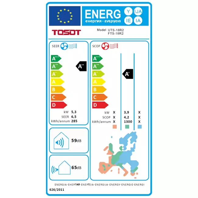 Tosot by GREE Inverter Vloer/Plafond airco FTS-18R R32 5,0 kW set