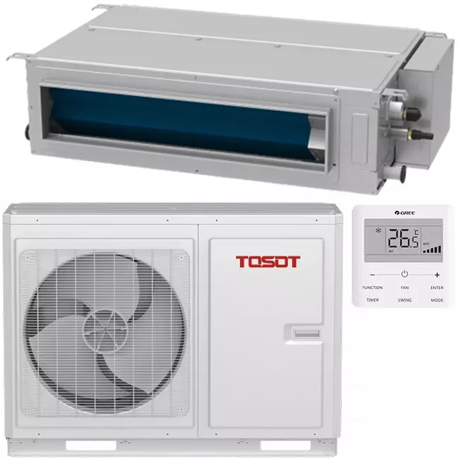 Tosot by GREE Inverter Kanaal airco DTS-12R R32 3,5 kW set