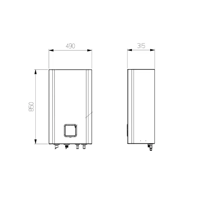 LG Therma-V Hydrobox Lucht-Water warmtepomp 230VAC