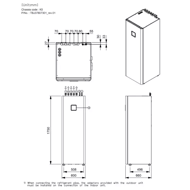 LG Therma-V warmtepomp Binnenunit IWT 230V