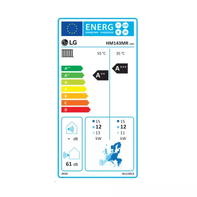 LG Therma-V Monobloc S warmtepomp 380V R32 14,0 kW