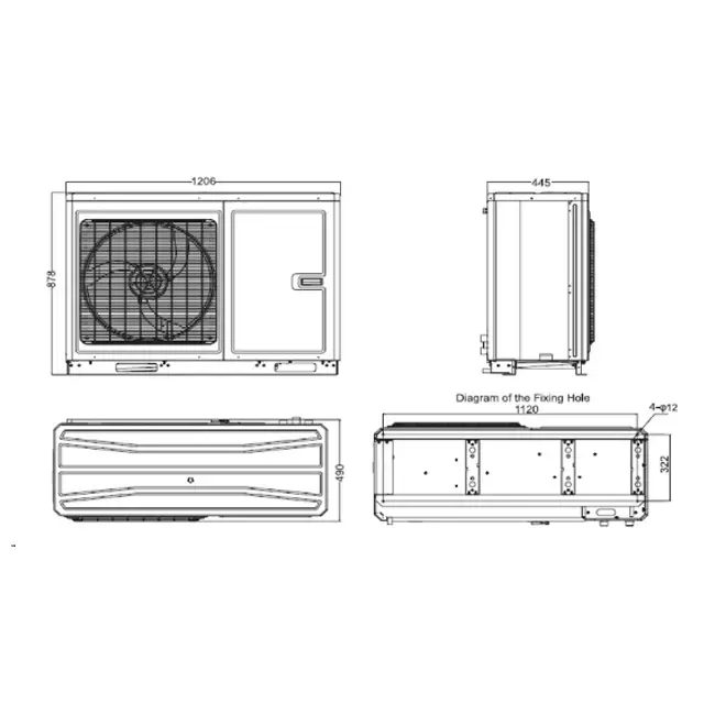Tosot by GREE Versati IV Pompe à chaleur monobloc 400v R32 14 kW