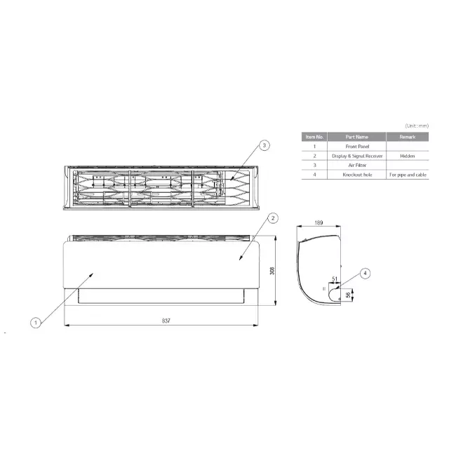 LG airco binnenunit Standard Plus Smart Inverter R32 3,5 kW