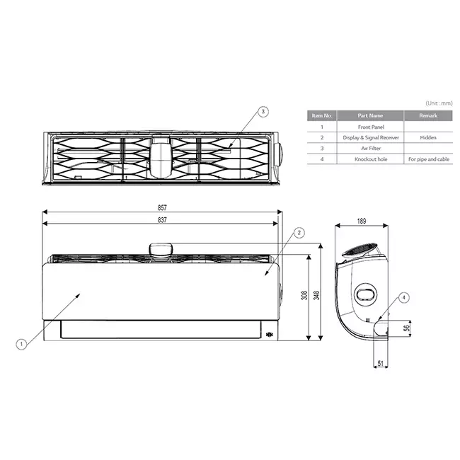 LG Air Purifying Inverter airco R32 2,5 kW set