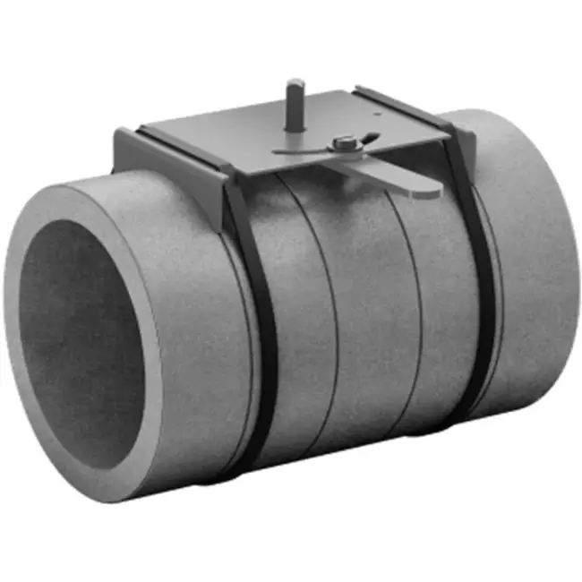 Geïsoleerde regelklep EPS diameter 200mm