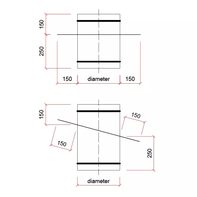 Plakplaat 59 graden Stream-Vent ventilatiekap diameter 630 mm