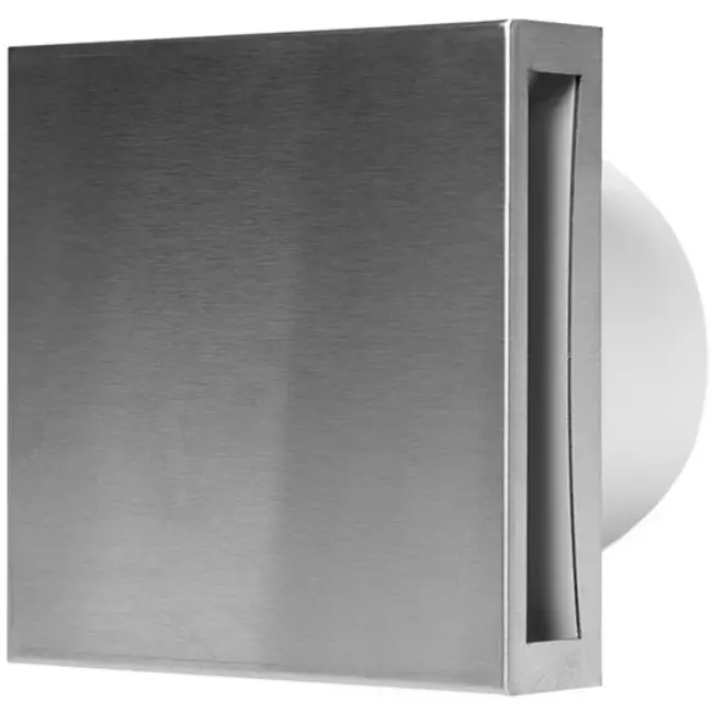 Badkamerventilator Ø 100 mm RVS - Design EET100i