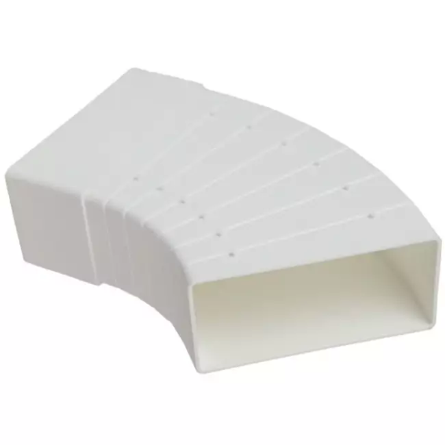 Coude horizontal rectangulaire en plastique à 15-60° 110 x 55 - KLH15-60
