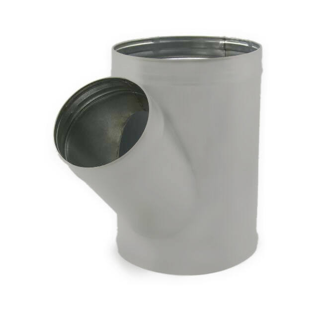 Spiro t-stuk 315 mm diameter 125 mm (45 graden) (sendz. verz.) RAL7035