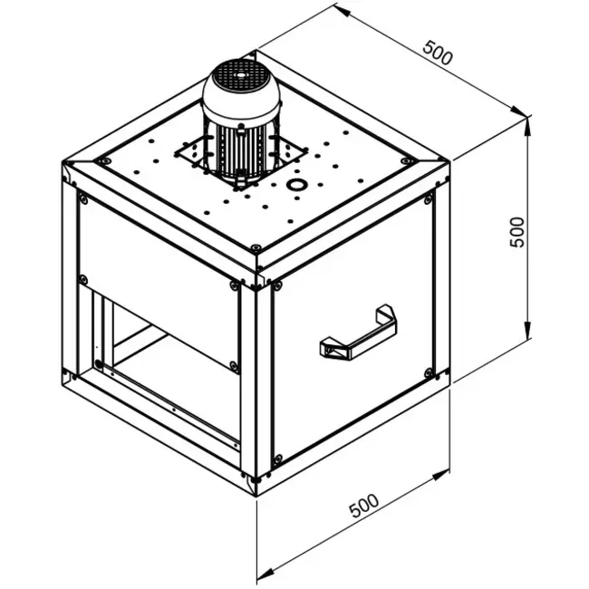 Ventilateur de caisson gaz de combustion avec flux linéaire - MPC 225 D2 F4 TI30