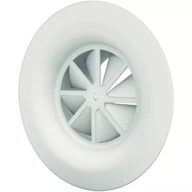 Wervelrooster met diffusorring, centrale schroefbevestiging Ø 160mm