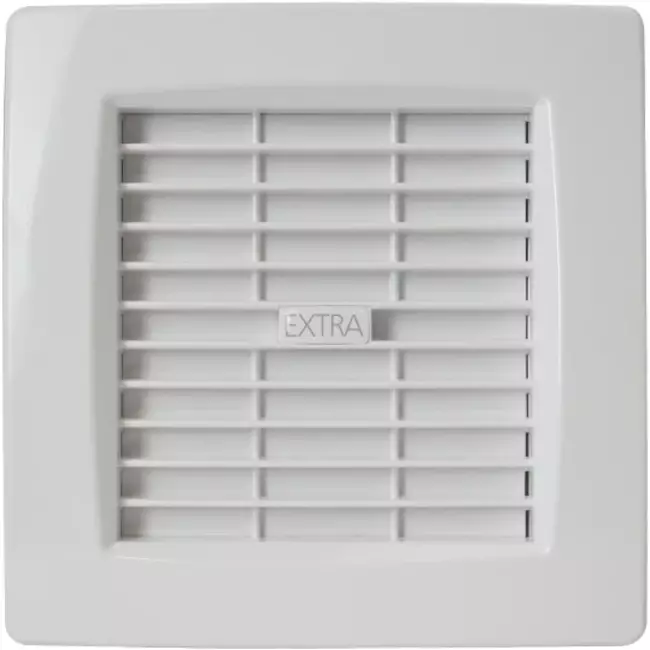 Badkamerventilator Ø 120 mm Wit met automatische sluitklep - luxe X120Z