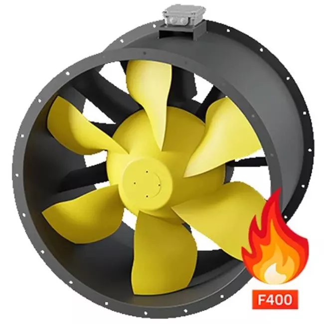 Axiaal kanaalventilator rookgas - AL 800 D4 F4 01