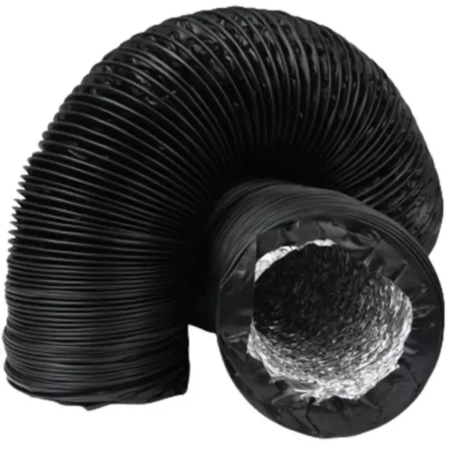 Combidec ventilatieslang aluminium met polyester buitenlaag ZWART Ø 100 mm (10 meter)