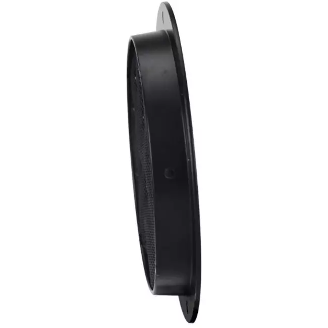 Grille d'aération extérieure ronde en aluminium - Ø 125mm - NOIR