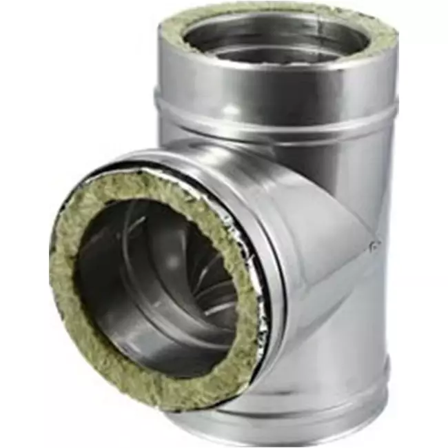 DW diameter 180 mm (180/230) T-stuk T90 I316L/I304 (D0,5/0,6)