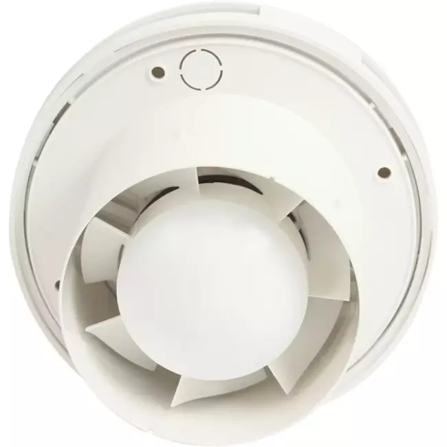 Badkamer ventilator rond Ø 150 mm wit met timer - design EAT150T