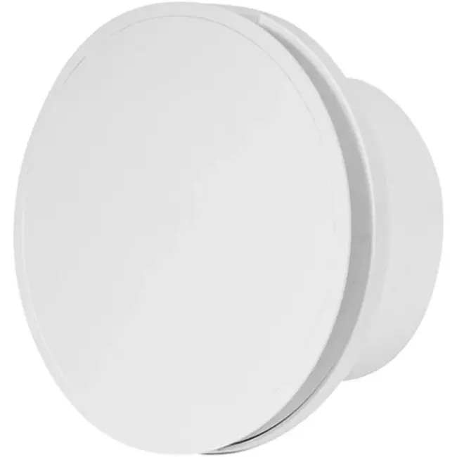 Badkamer ventilator rond Ø 150 mm wit met timer - design EAT150T
