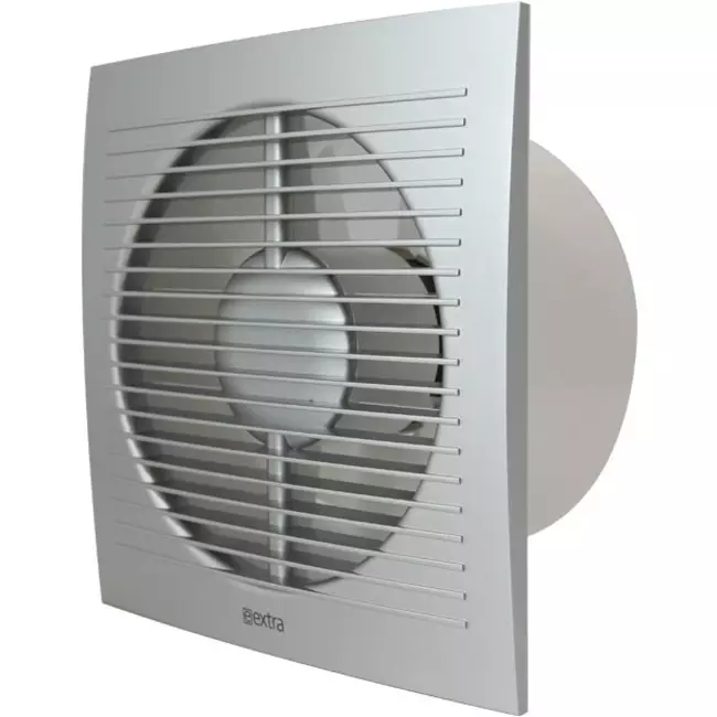 Badkamerventilator Ø 100 mm Zilver - standaard EE100S