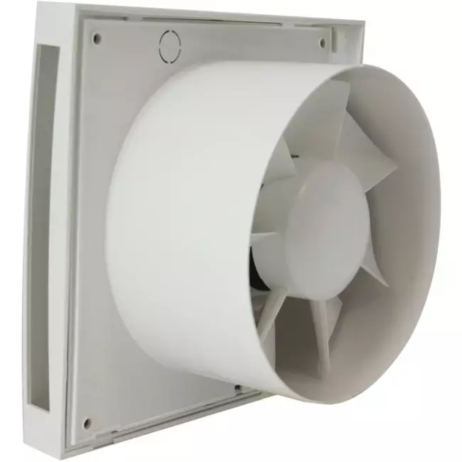 Badkamerventilator Ø 125mm wit met timer en vochtigheidssensor - Design EET125HT