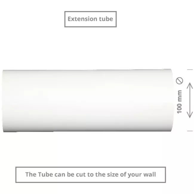 Europlast decentrale WTW-unit 100 mm met schakelaar